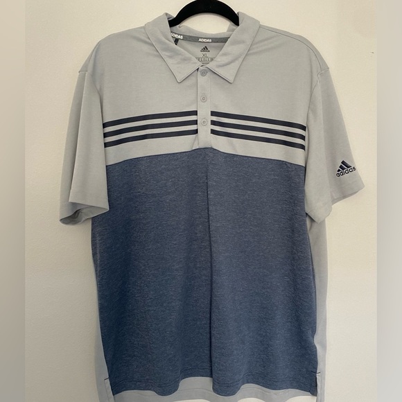 adidas - Men's Heather Color Block Golf Polo - Size XL - Picture 2 of 6